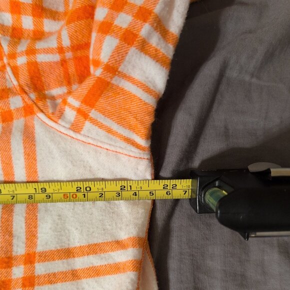 Large Columbia Clemson Orange and White Buttoned Long Sleeve Collared Shirt - Picture 8 of 9